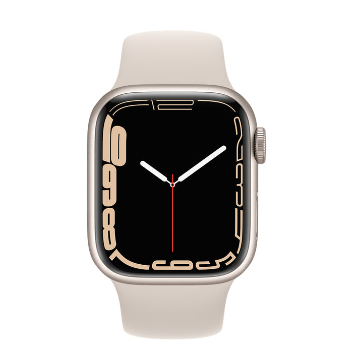 Apple Watch Series 7 Starlight Aluminum Case with Starlight Sport Band - 45mm - GPS - Brand New