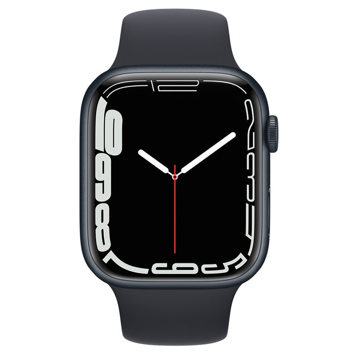 Apple Watch Series 7 Midnight Aluminium Case with Midnight Sport Band - 45mm - GPS - Brand New