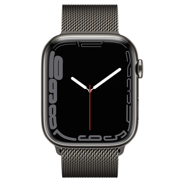 Apple Watch Series 7 Graphite Stainless Steel Case with Milanese Loop - 45mm - GPS + Cellular - Brand New