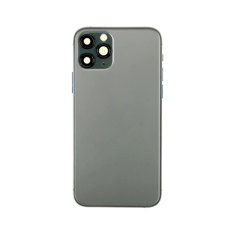 OEM Pulled iPhone 11 Pro Max Housing (B Grade) with Small Parts Installed - Midnight Green (with logo)