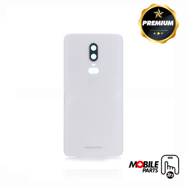 OnePlus 6 Back Cover with camera lens (Silk White)