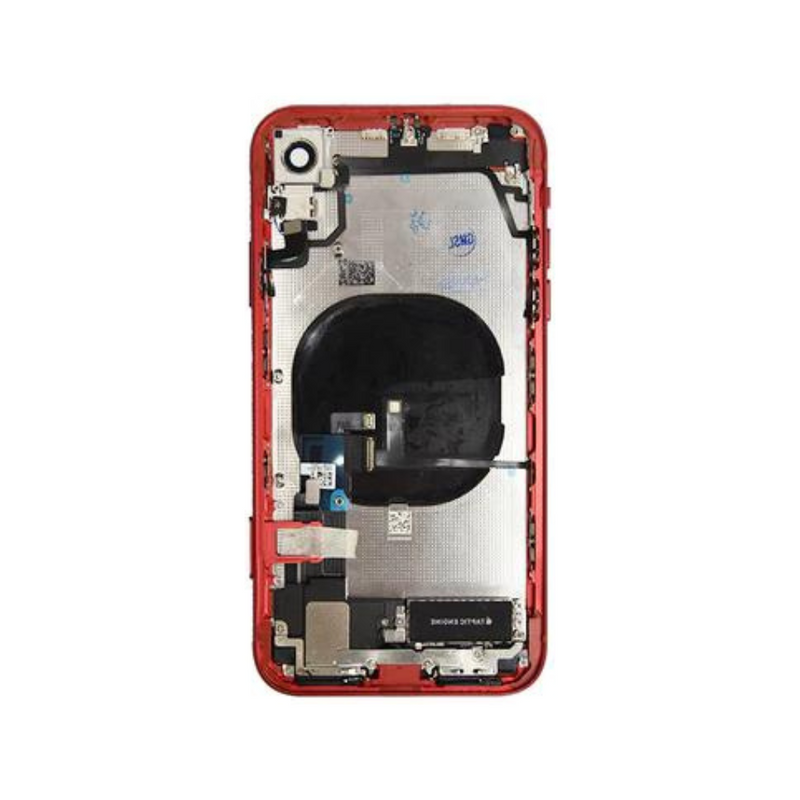 OEM Pulled iPhone XR Housing (A Grade) with Small Parts Installed - Red (with logo)