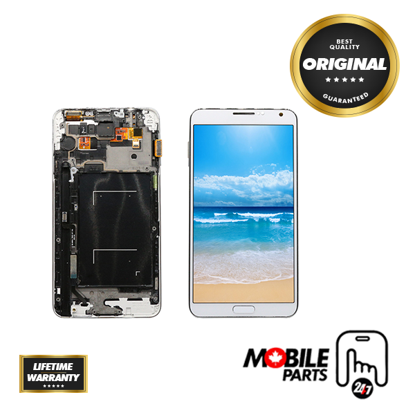 Samsung Galaxy Note Edge - Original LCD Assembly with frame White