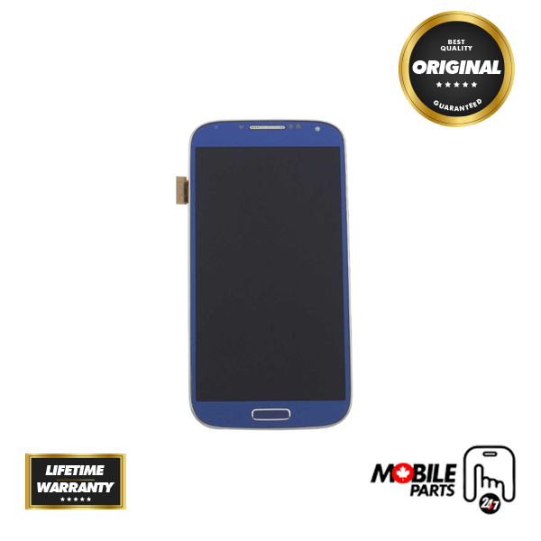 Samsung Galaxy S4 - Original LCD Assembly with frame Arctic Blue