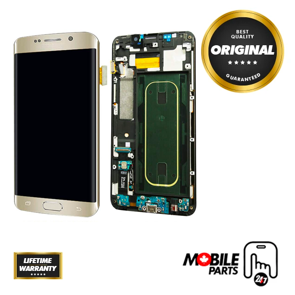 Samsung Galaxy S6 - OLED Assembly without frame Gold Platinum (Glass Change)