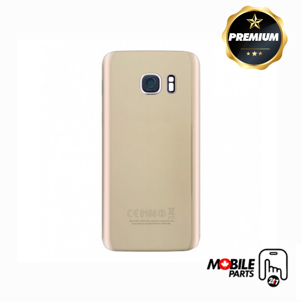 Samsung Galaxy S7 Back Cover Glass with camera lens (Gold)