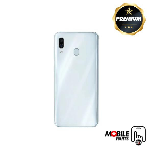 Samsung Galaxy A30 Back Cover with camera lens (White)