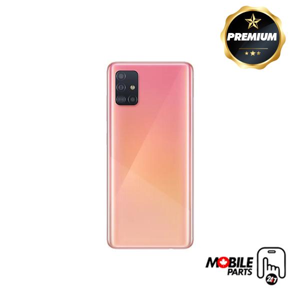 Samsung Galaxy A51 Back Cover Glass with camera lens (Prism Pink)