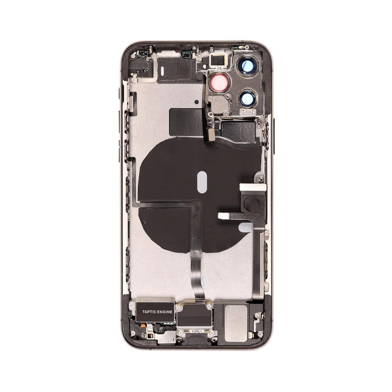 OEM Pulled iPhone 11 Pro Housing (A Grade) with Small Parts Installed - Space Grey (with logo)