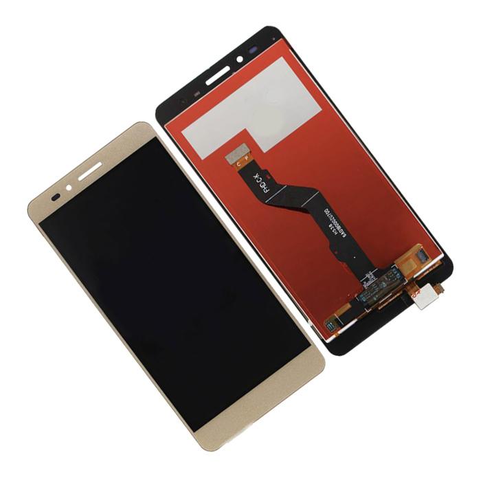 Huawei GR5 LCD Assembly (Changed Glass) - Original with Frame (Gold)
