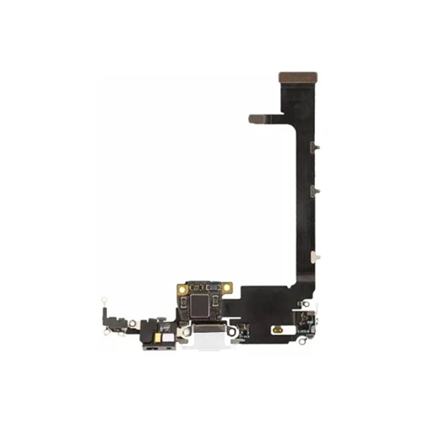 iPhone 11 Pro Charging Port Flex - Aftermarket (White) - Mobile Parts 247