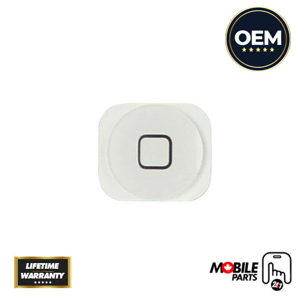 iPhone 5 Home Button - OEM (White)