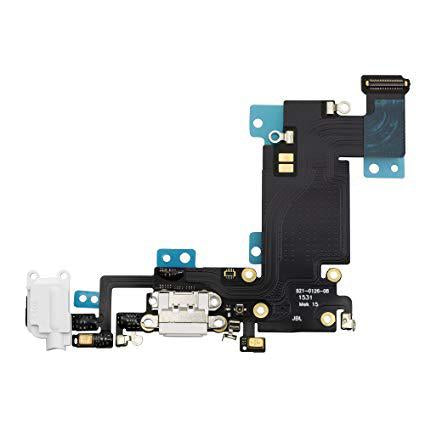 iPhone 6 Charging Port Flex - Aftermarket (White) - Mobile Parts 247
