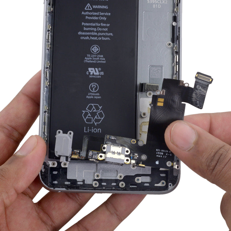 iPhone 6 Charging Port Flex - OEM (White) - Mobile Parts 247