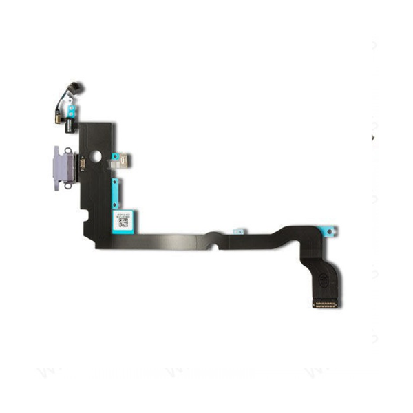 iPhone XS Charging Port Flex - Aftermarket (Silver) - Mobile Parts 247