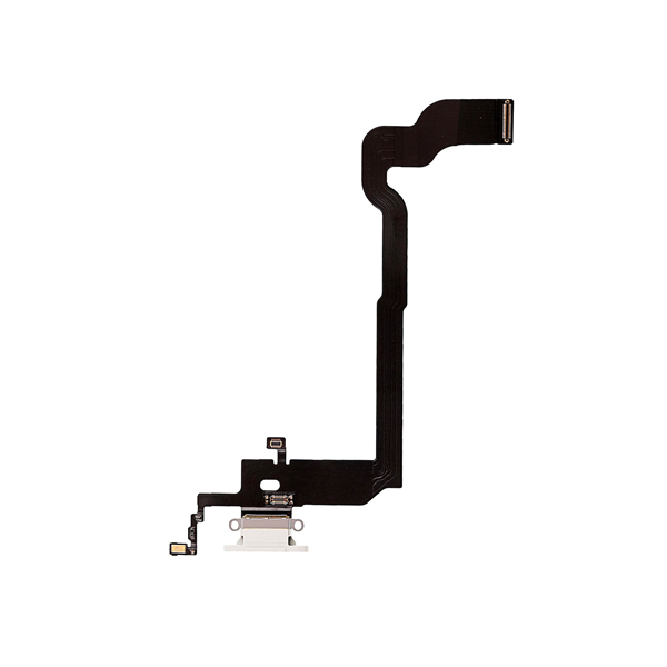 iPhone X Charging Port Flex - Aftermarket (Silver) - Mobile Parts 247