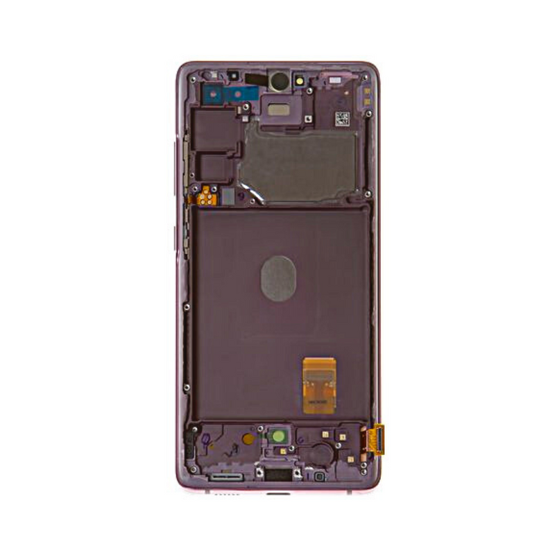Samsung Galaxy S20 FE 5G - OLED Assembly with frame Cloud Lavender (Service Pack)