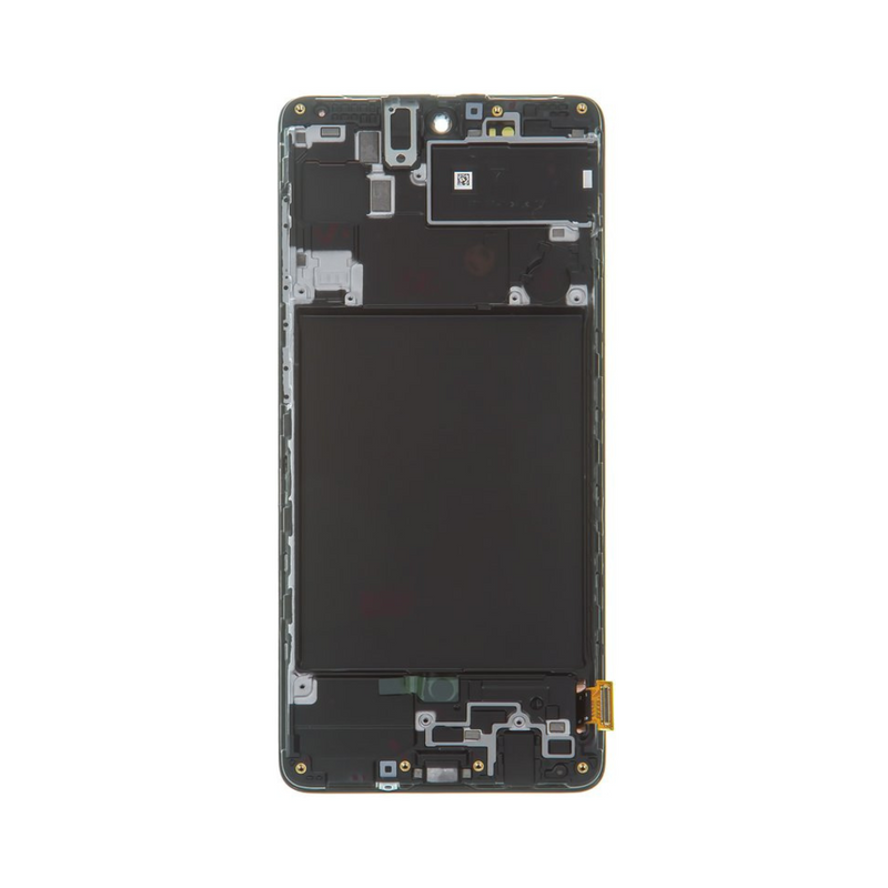 Samsung Galaxy A71 - OLED Screen Assembly with Frame Black (Service Pack)