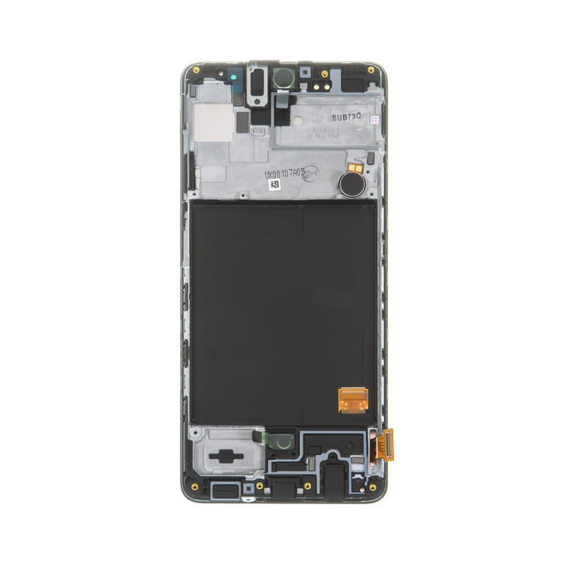 Samsung Galaxy A51 - OLED Screen Assembly with Frame Black (Service Pack)