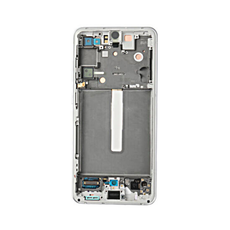 Samsung Galaxy S21 FE - OLED Assembly with frame White (Glass Change)