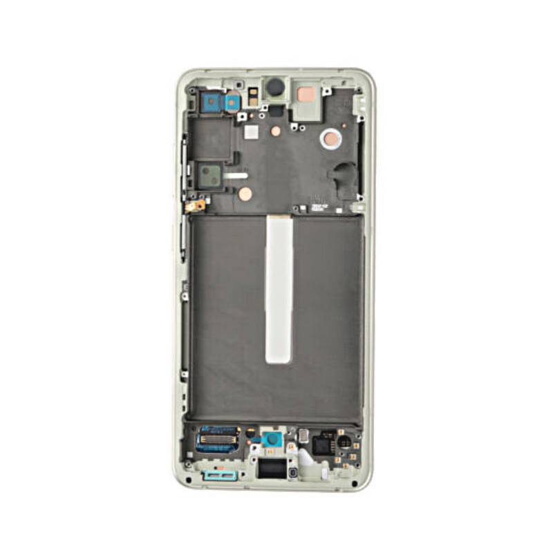 Samsung Galaxy S21 FE - OLED Assembly with frame Olive (Glass Change)