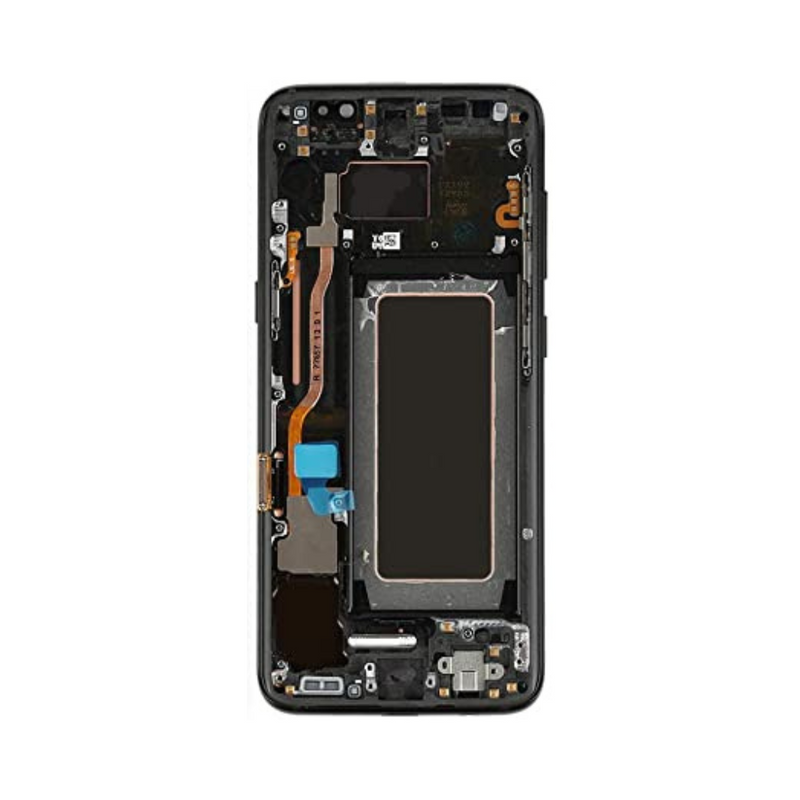Samsung Galaxy S8 - OLED Screen Assembly with Frame Black (Service Pack)