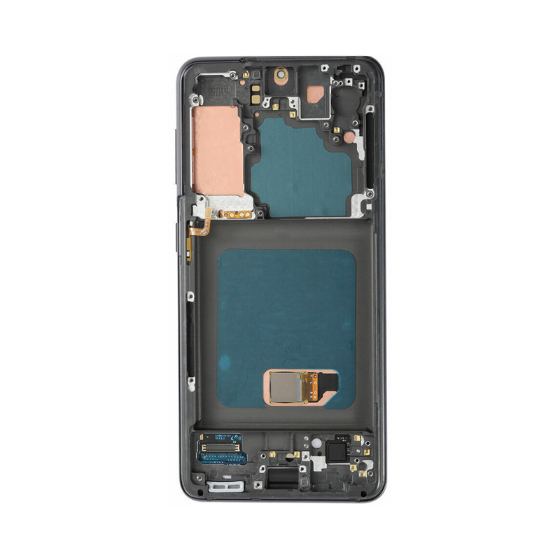 Samsung Galaxy S21 - OLED Screen Assembly with Frame Black (Service Pack)