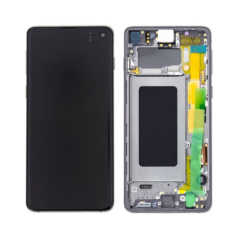Samsung Galaxy S10 - OLED Assembly with Frame (Compatible with all carriers) Prism Black (Service Pack)