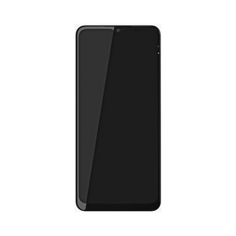Samsung Galaxy A12 - OLED Screen Assembly with Frame Black (Service Pack)