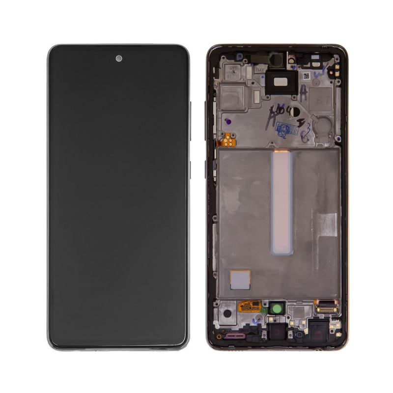Samsung Galaxy A52 5G - OLED Screen Assembly with Frame Black (Service Pack)