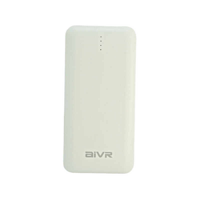 Power Bank with Charging Cables (White)
