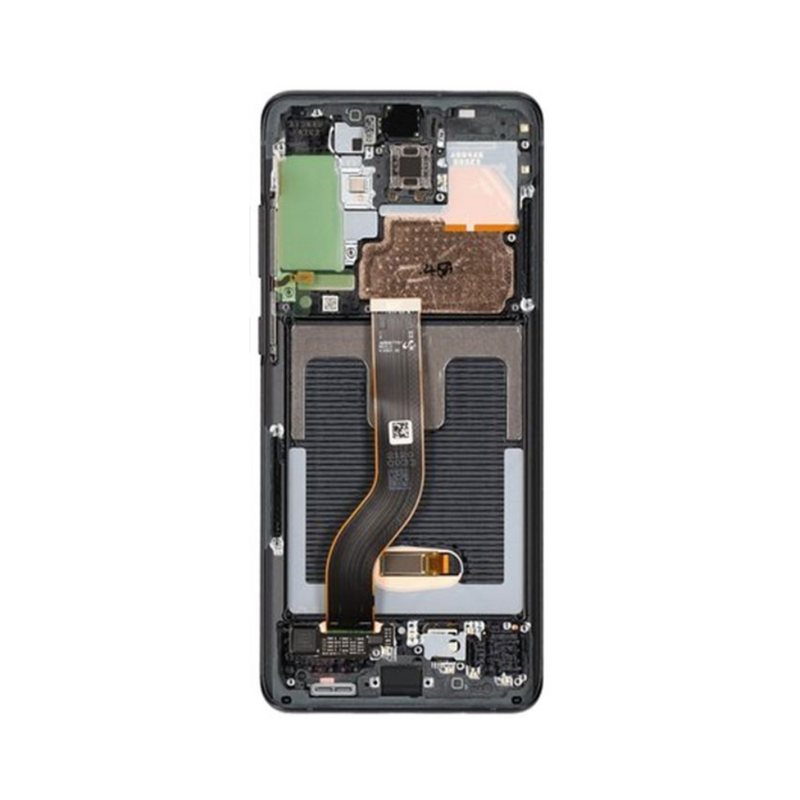 Samsung Galaxy S20 Plus 5G - Original Pulled OLED Assembly with frame Black - (B Grade)