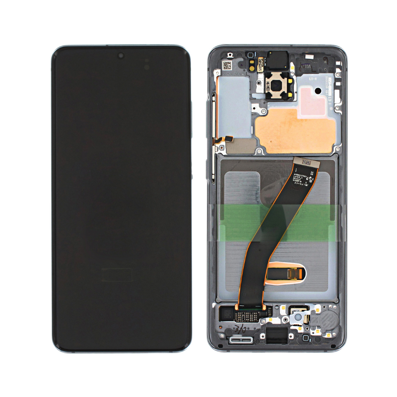 Samsung Galaxy S20 5G - OLED Assembly with Frame (Compatible with all carriers) Cosmic Grey (Glass Change)