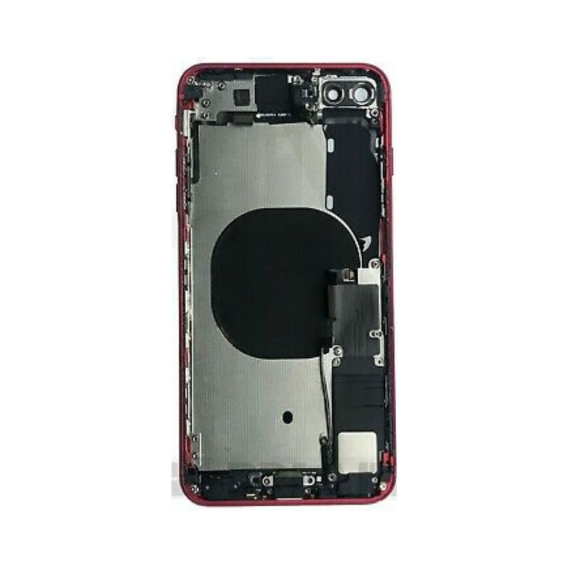 OEM Pulled iPhone 8P Housing (B Grade) with Small Parts Installed - Red (with logo)