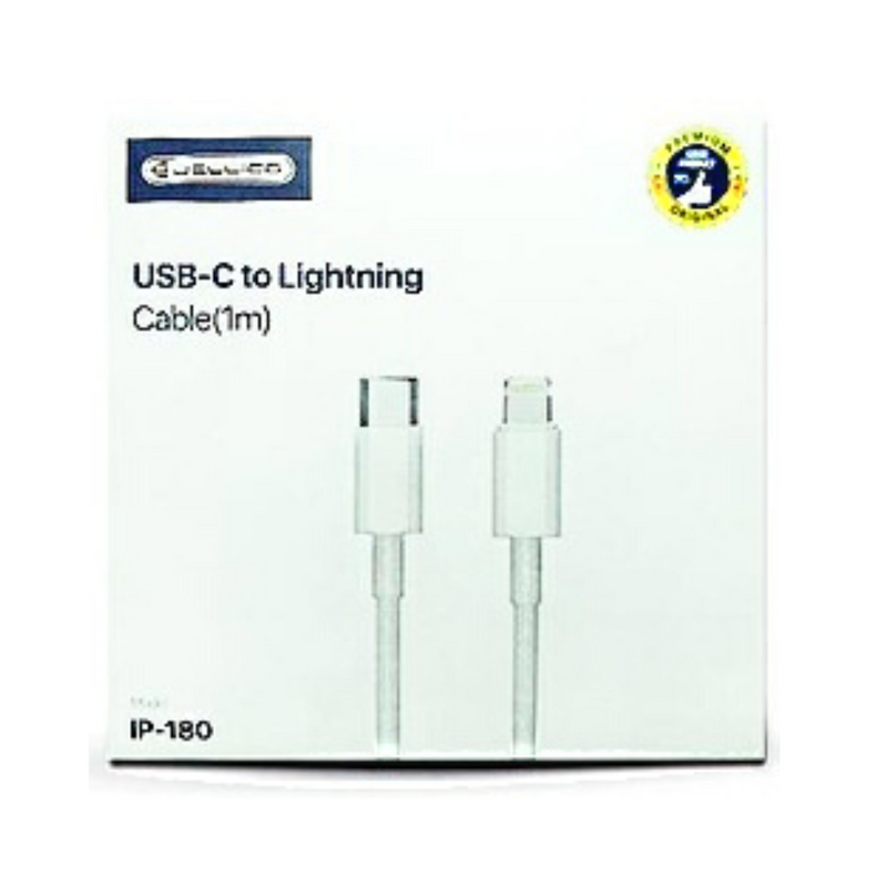Jellico USB-C to Lightning Data Cable (1m) - White