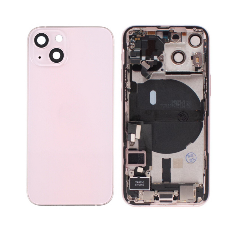 OEM Pulled iPhone 13 Housing (A Grade) with Small Parts Installed - Pink (with logo)