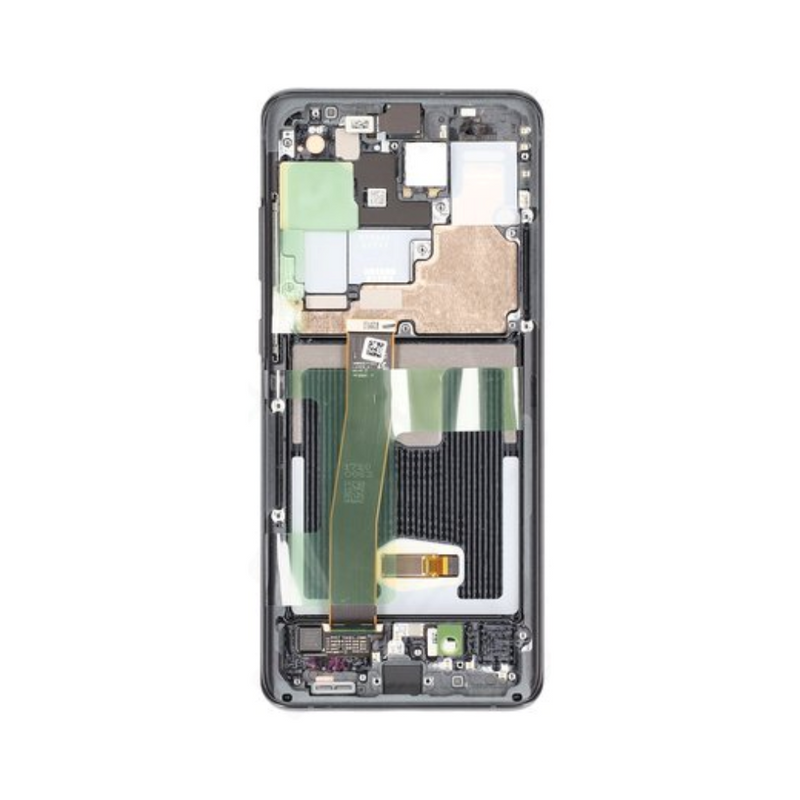 Samsung Galaxy S20 Ultra 5G - OLED Screen Assembly with Frame Cosmic Grey (Service Pack)
