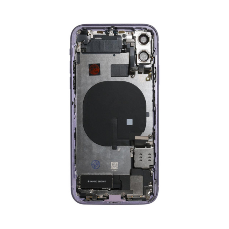 OEM Pulled iPhone 11 Housing (B Grade) with Small Parts Installed - Purple (with logo)