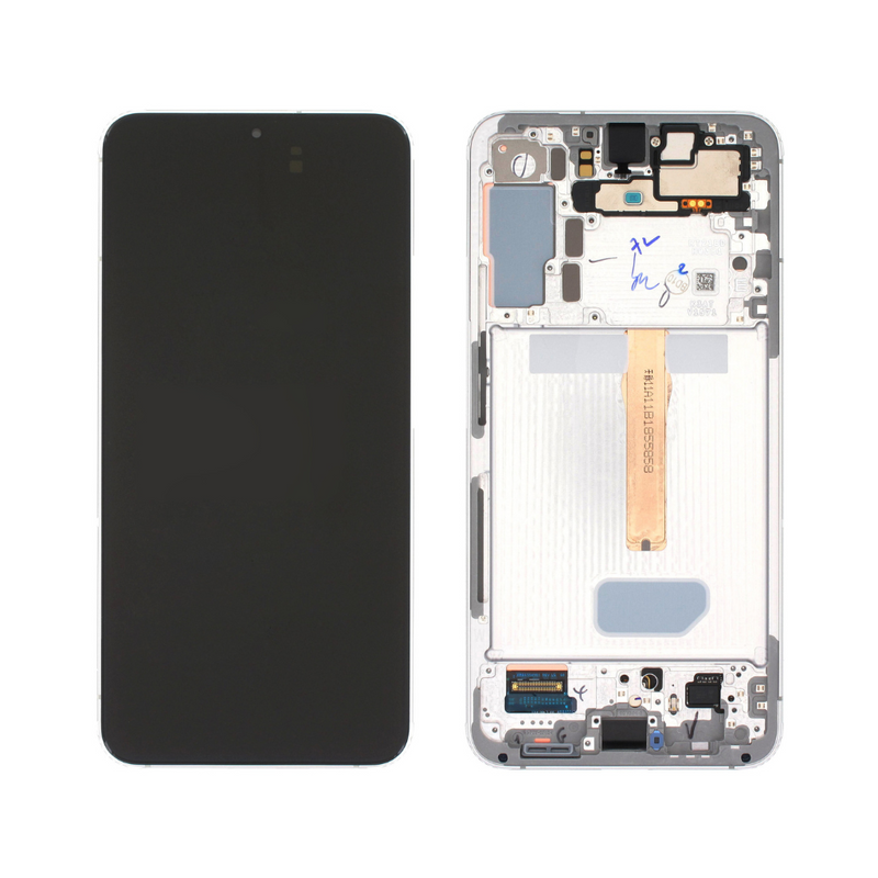Samsung Galaxy S22 Plus 5G - OLED Screen Assembly with Frame Phantom White (Service Pack)