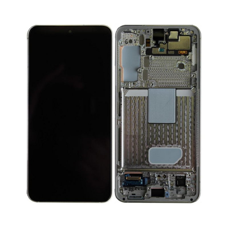 Samsung Galaxy S22 5G - OLED Screen Assembly with Frame Phantom Black (Service Pack)