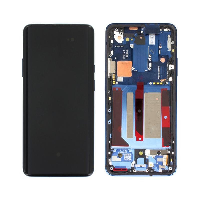 OnePlus 7 Pro LCD Assembly - Original with Frame (Blue)