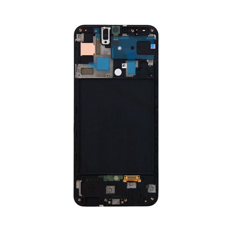 Samsung Galaxy A50 - OLED Screen Assembly with Frame Black (Service Pack)