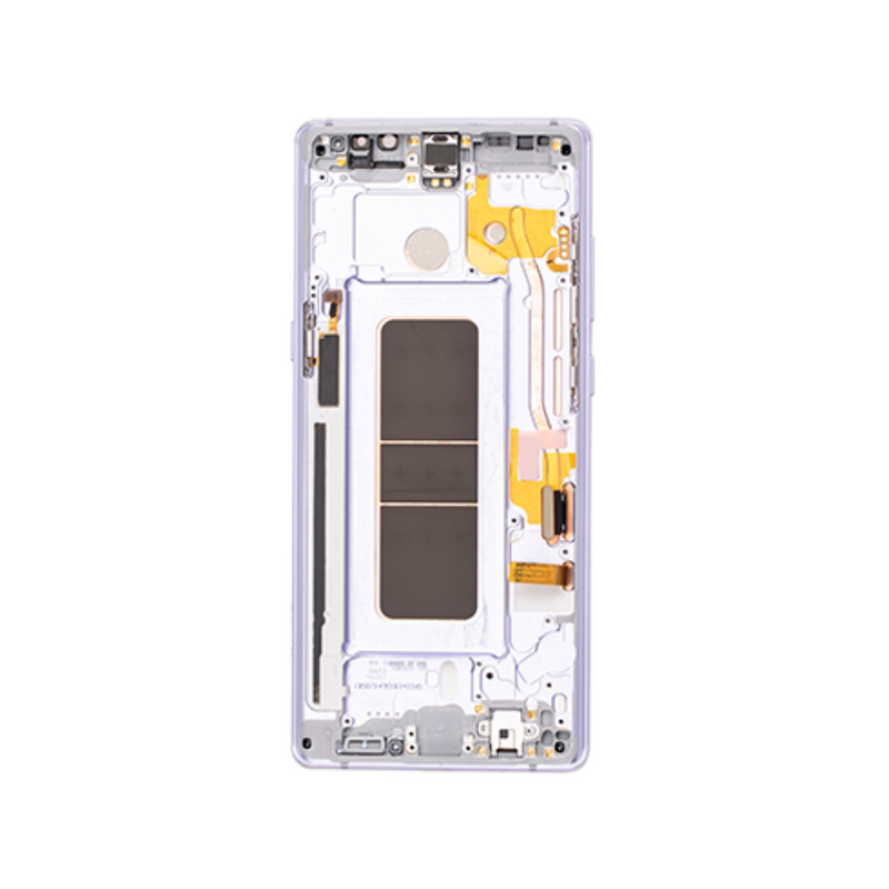 Samsung Galaxy Note 8 - OLED Assembly with frame Orchid Grey (Glass Change)