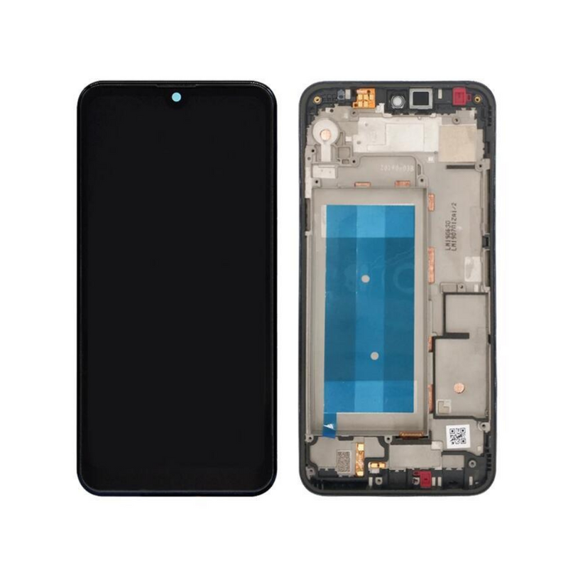 LG Q60 LCD Assembly - Original with Frame (Black)