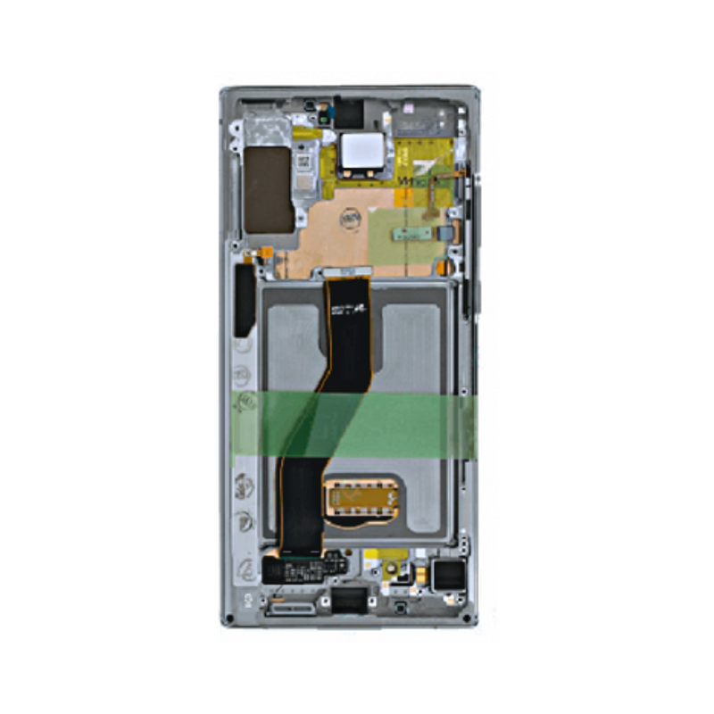 Samsung Galaxy Note 10 Plus - OLED Assembly with frame Aura Glow (Glass Change)