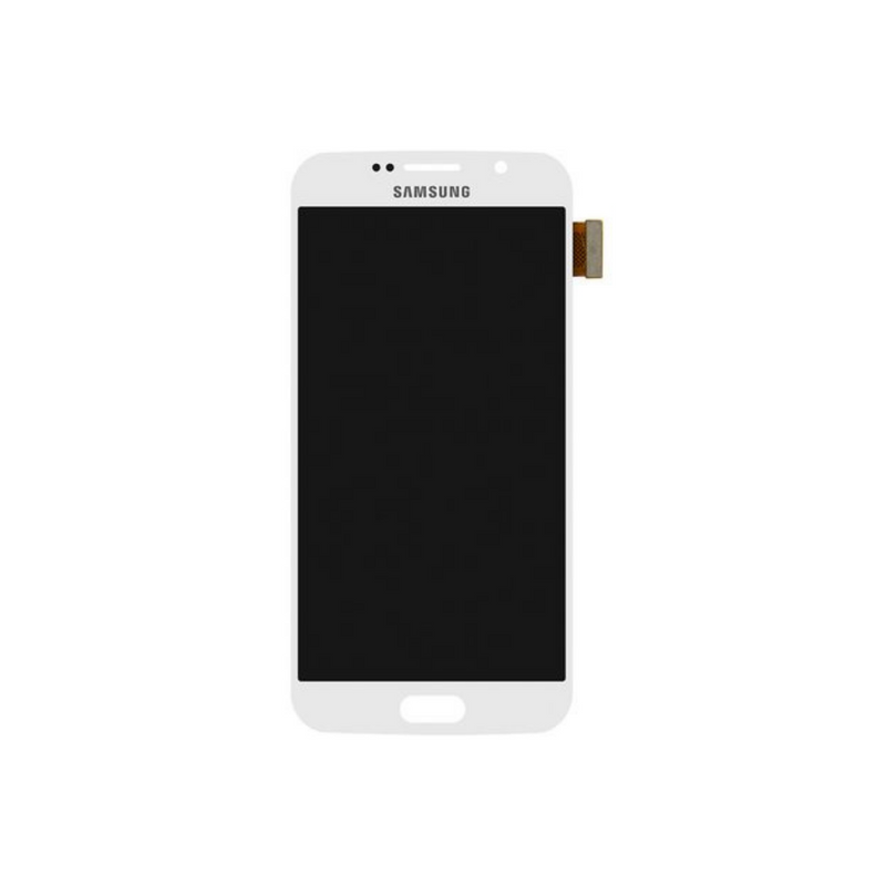 Samsung Galaxy S6 - OLED Assembly with frame White Pearl (Glass Change)