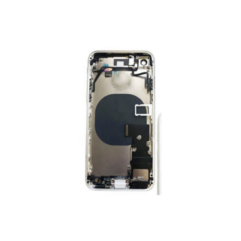 OEM Pulled iPhone 8 Housing (A Grade) with Small Parts Installed - Silver (with logo)