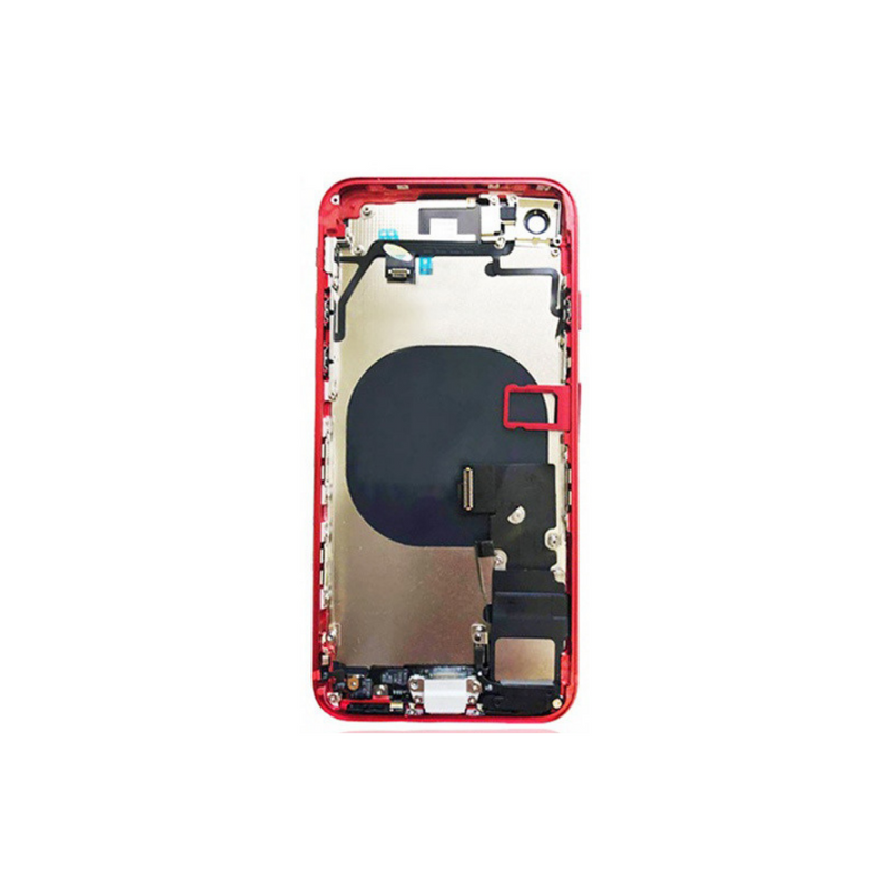 OEM Pulled iPhone 8 Housing (A Grade) with Small Parts Installed - Red (with logo)