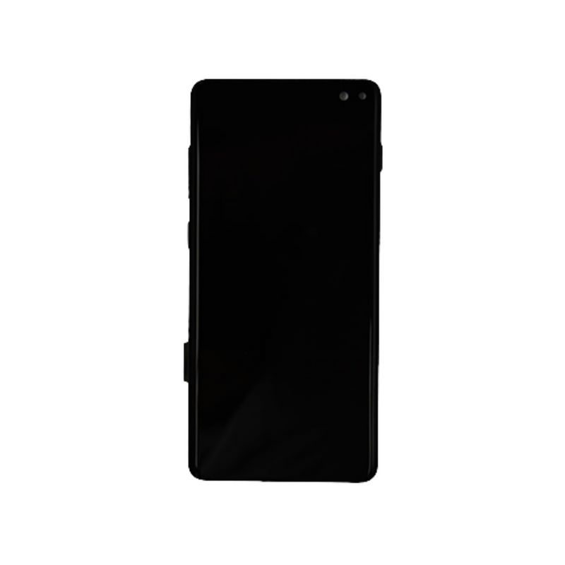 Samsung Galaxy S10 - OLED Assembly with Frame (Compatible with all carriers) Prism Black (Glass Change)
