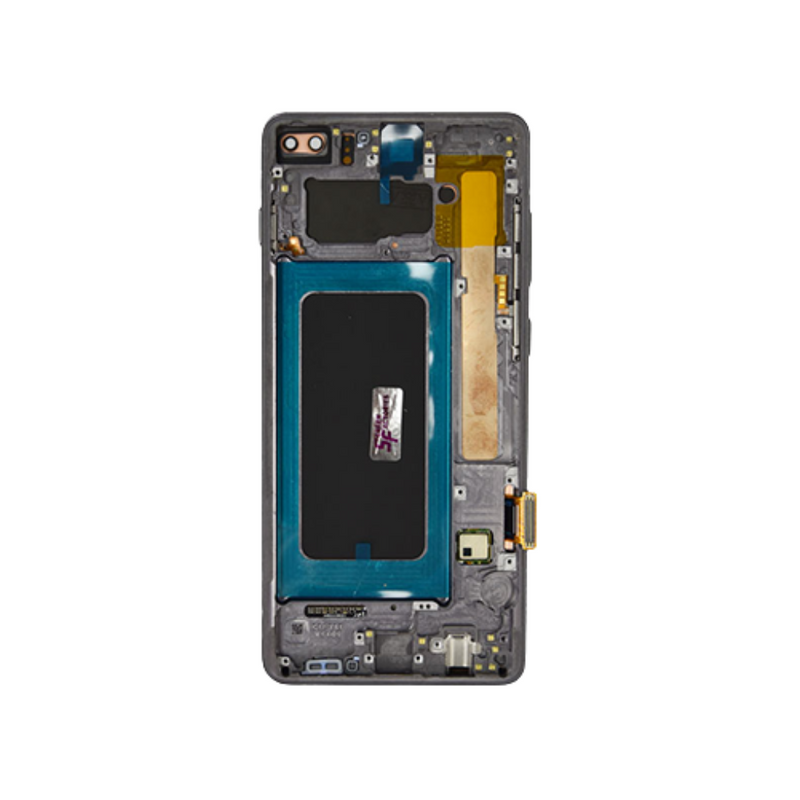 Samsung Galaxy S10 - OLED Assembly with Frame (Compatible with all carriers) Prism Black (Glass Change)